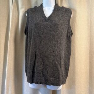 Vintage Jacobsons Wool Sweater Vest‎ Size L Gray
